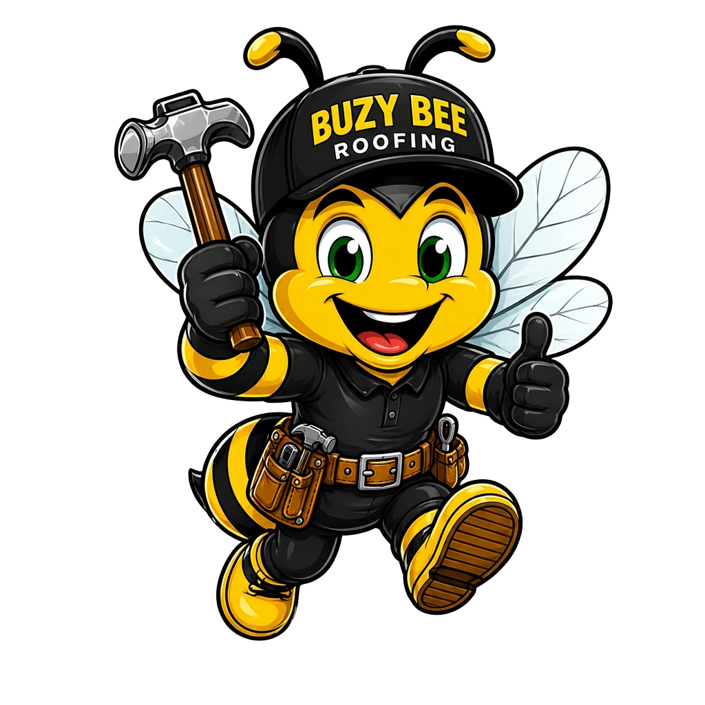 BuzyBee Roofing mascot
